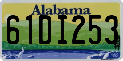 AL license plate 61DI253