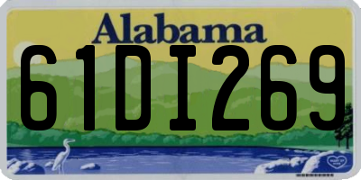 AL license plate 61DI269