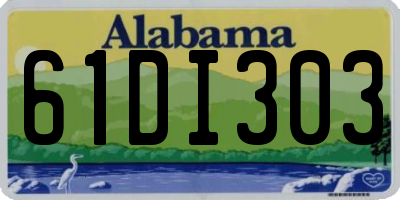 AL license plate 61DI303