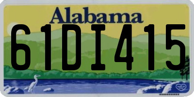 AL license plate 61DI415