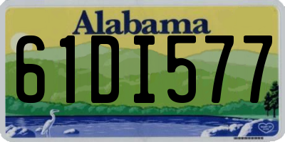 AL license plate 61DI577