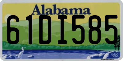 AL license plate 61DI585