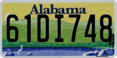 AL license plate 61DI748