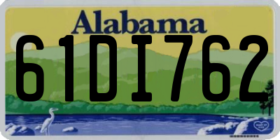 AL license plate 61DI762
