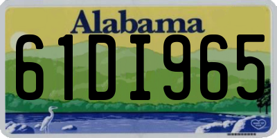 AL license plate 61DI965