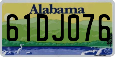 AL license plate 61DJ076