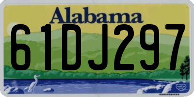 AL license plate 61DJ297
