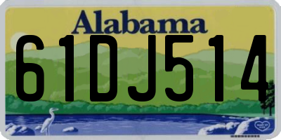 AL license plate 61DJ514