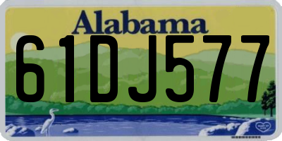 AL license plate 61DJ577