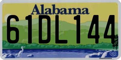 AL license plate 61DL144