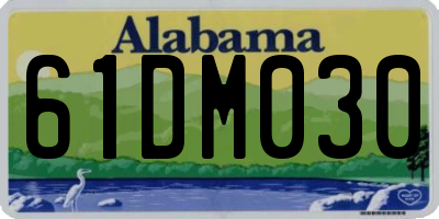 AL license plate 61DM030