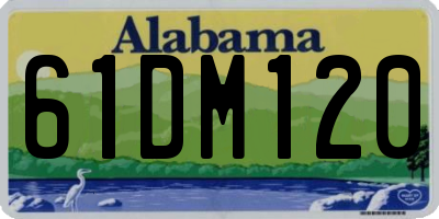 AL license plate 61DM120