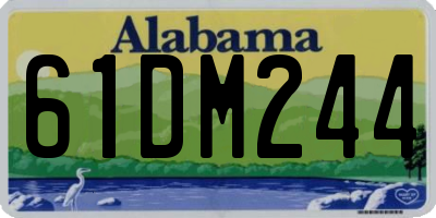 AL license plate 61DM244