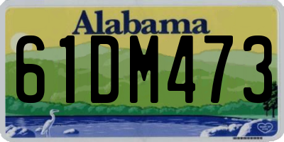 AL license plate 61DM473