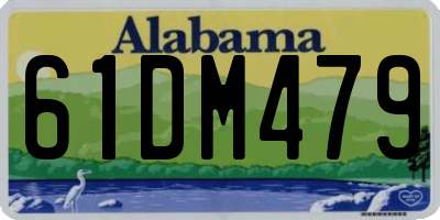 AL license plate 61DM479