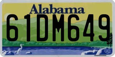 AL license plate 61DM649