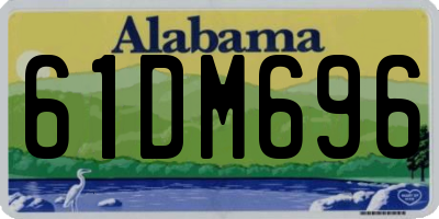 AL license plate 61DM696