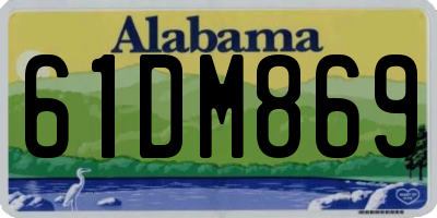 AL license plate 61DM869