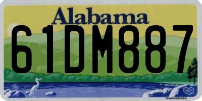 AL license plate 61DM887