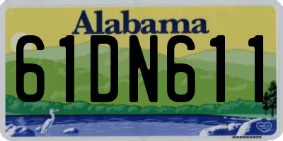 AL license plate 61DN611