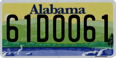 AL license plate 61DO061