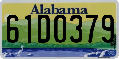 AL license plate 61DO379