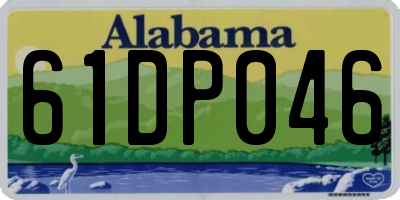 AL license plate 61DP046