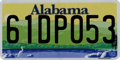 AL license plate 61DP053