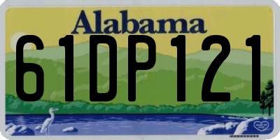 AL license plate 61DP121