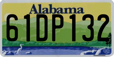 AL license plate 61DP132