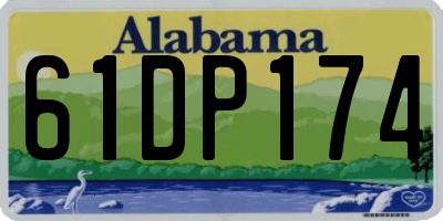 AL license plate 61DP174