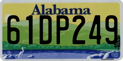AL license plate 61DP249