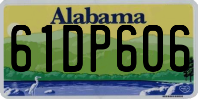 AL license plate 61DP606