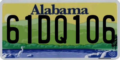 AL license plate 61DQ106