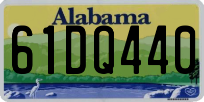 AL license plate 61DQ440