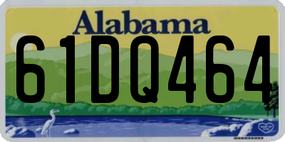 AL license plate 61DQ464