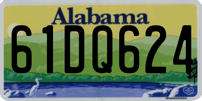 AL license plate 61DQ624