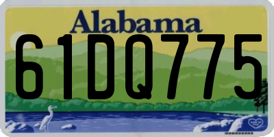 AL license plate 61DQ775