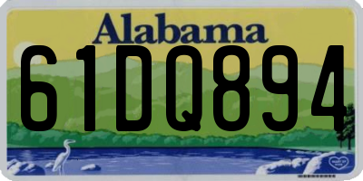 AL license plate 61DQ894