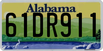 AL license plate 61DR911