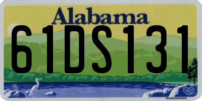 AL license plate 61DS131