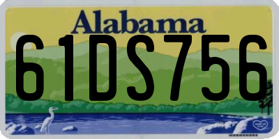 AL license plate 61DS756