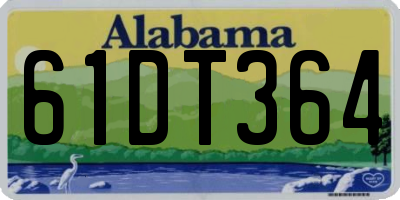 AL license plate 61DT364
