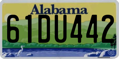 AL license plate 61DU442