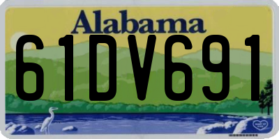 AL license plate 61DV691