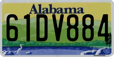 AL license plate 61DV884