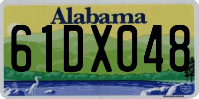 AL license plate 61DX048