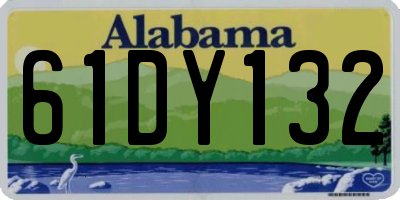 AL license plate 61DY132