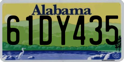 AL license plate 61DY435