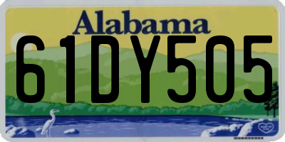 AL license plate 61DY505